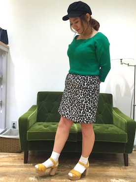 「ソックス×サンダル」｜なんばマルイ店さん（レディース・156cm）の春コーディネート