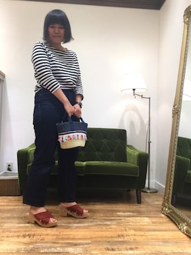 「ウェッジソール」｜なんばマルイ店さん（レディース・156cm）の春コーディネート