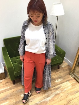 「DHOLIC（ディーホリック）のアイテム（トップス）」を使った、なんばマルイ店さん（レディース・156cm）の春コーディネート