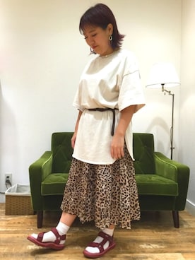 「スポサン×靴下」｜なんばマルイ店さん（レディース・156cm）の春コーディネート