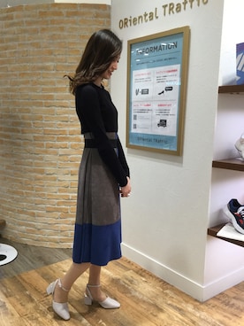 「Bershka（ベルシュカ）のアイテム」を使った、なんばマルイ店さん（レディース・156cm）の春コーディネート