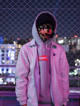「RIPNDIP（リップンディップ）のアイテム（その他アウター）」を使った、たぬきさん（メンズ・162cm）の冬コーディネート