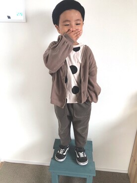「T>>2（ティーツー）のアイテム」を使った、aoharu♡さん（キッズ・100cm）の冬コーディネート