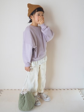 スウェットワイドショート丈トレーナーを使った人気ファッションコーディネート Wear