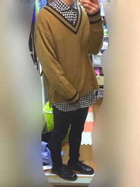 「リドム」｜「アイテム（レッグウェア）」を使った、けーご   さん（メンズ・165cm）の冬コーディネート