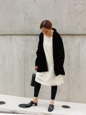 「EVERLAST(スポーツ・ライフスタイル)（エバーラスト）のアイテム（その他アウター）」を使った、NODAさん（レディース・159cm）の秋コーディネート