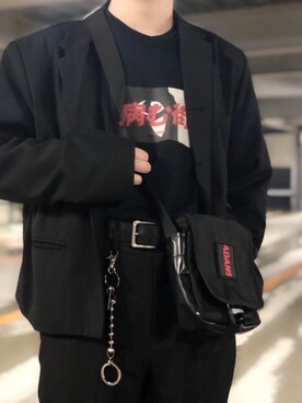 「KAIKO（カイコー）のKAIKO BALL KEY CHAIN FTW（キーホルダー）」を使った、とろさん（メンズ・163cm）の春コーディネート