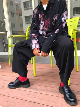 「ラッドミュージシャン」｜「アイテム（レッグウェア）」を使った、ともやんさん（メンズ・169cm）の夏コーディネート