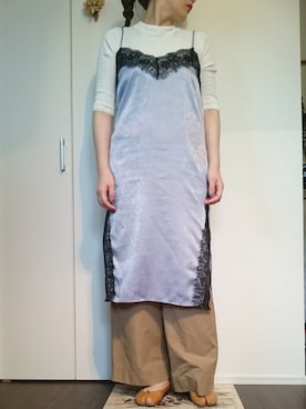 「URBANRESEARCH」｜「アイテム（バレエシューズ）」を使った、shiiiiiさん（レディース・162cm）の春コーディネート