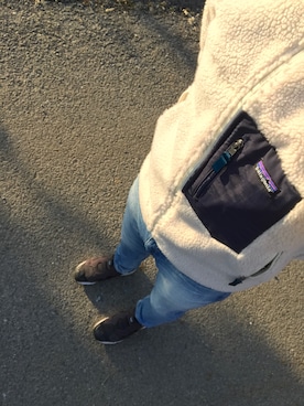 「ジャパンブルージーンズ」｜「アイテム（ブルゾン）」を使った、おたけさん（メンズ・172cm）の秋コーディネート