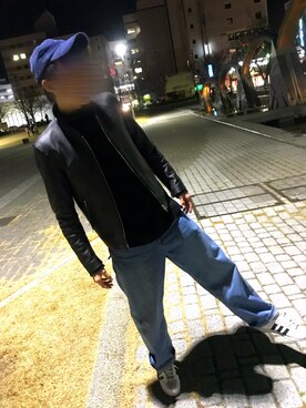 「Right-on（ライトオン）のアイテム（キャップ）」を使った、じゅんさん（メンズ・175cm）の冬コーディネート