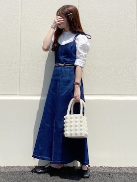「epimi épimmy」｜「アイテム（ワンピース/ドレス）」を使った、yukie.さん（レディース・155cm）の夏コーディネート
