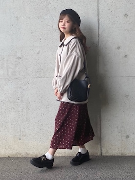 「apres jour（アプレジュール）のアイテム（ダウンジャケット/コート）」を使った、yukie.さん（レディース・155cm）の秋コーディネート