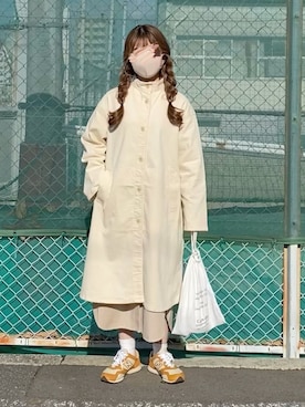 「無印良品コーデ」｜yukie.さん（レディース・155cm）の冬コーディネート