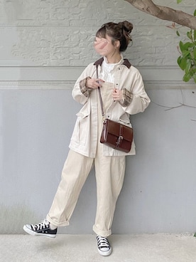 「apres jour（アプレジュール）のアイテム（その他アウター）」を使った、yukie.さん（レディース・155cm）の春コーディネート