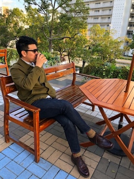 「CHARI&CO（チャリアンドコー）のアイテム（ジャケット/アウター）」を使った、kekekenさん（メンズ・175cm）の冬コーディネート