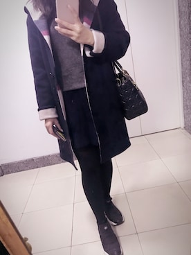 「BLUE LABEL CRESTBRIDGE（ブルーレーベルクレストブリッジ）のアイテム（その他アウター）」を使った、Ritaさん（レディース・160cm）の秋コーディネート