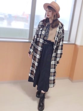 「polcadot」｜「アイテム（ブーツ）」を使った、polcadotさん（レディース・163cm）の春コーディネート