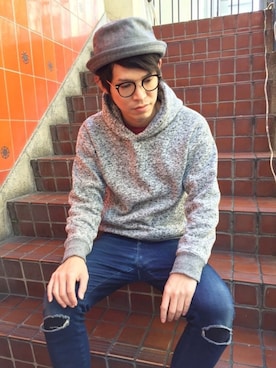 「Ruben（ルーベン）のアイテム」を使った、polcadotさん（メンズ・170cm）の春コーディネート