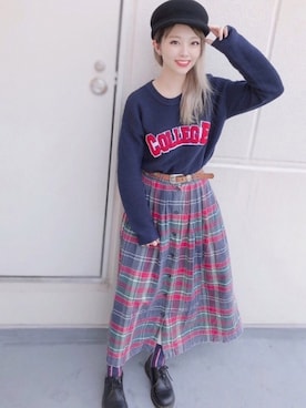 「Ruben（ルーベン）のアイテム」を使った、polcadotさん（レディース・155cm）の冬コーディネート