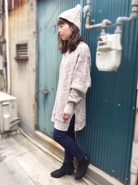 「Ruben（ルーベン）のアイテム」を使った、polcadotさん（レディース・163cm）の冬コーディネート