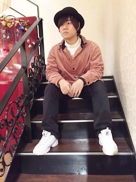 「Ruben（ルーベン）のアイテム」を使った、polcadotさん（メンズ・171cm）の冬コーディネート
