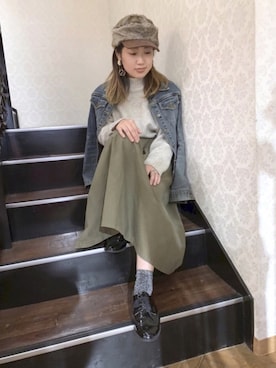 「Ruben（ルーベン）のアイテム」を使った、polcadotさん（レディース・160cm）の冬コーディネート