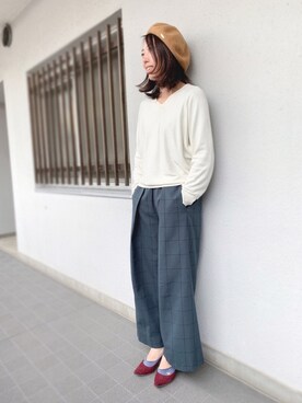 「chocol raffine robe（ショコラフィネローブ）のアイテム」を使った、polcadotさん（レディース・163cm）の冬コーディネート