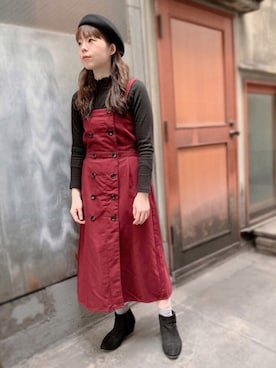 「chocol raffine robe（ショコラフィネローブ）のアイテム」を使った、polcadotさん（レディース・160cm）の秋コーディネート