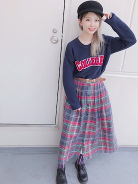 「Ruben（ルーベン）のアイテム」を使った、polcadotさん（レディース・163cm）の秋コーディネート