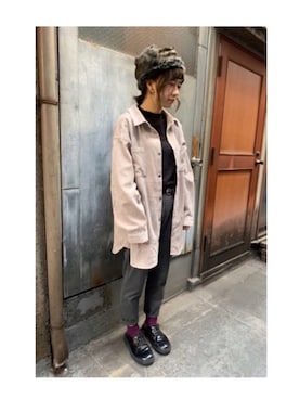 「YOUSED（ユーズド）のアイテム」を使った、polcadotさん（レディース・160cm）の秋コーディネート