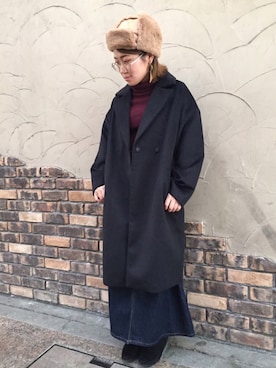 「Ruben（ルーベン）のアイテム」を使った、polcadotさん（レディース・155cm）の冬コーディネート