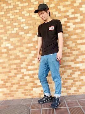 「polcadot」｜「アイテム（キャップ）」を使った、polcadotさん（メンズ・170cm）の秋コーディネート
