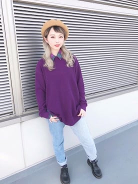 「polcadot」｜「アイテム（ブーツ）」を使った、polcadotさん（レディース・160cm）の冬コーディネート
