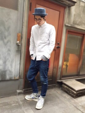 「Ruben（ルーベン）のアイテム」を使った、polcadotさん（メンズ・170cm）の夏コーディネート