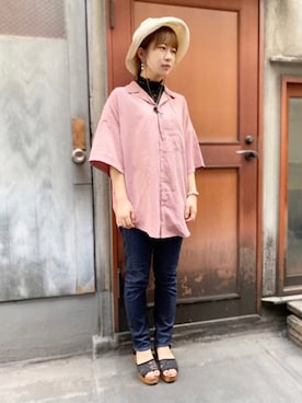 「rivet & surge（リベットアンドサージ）のアイテム」を使った、polcadotさん（レディース・163cm）の夏コーディネート