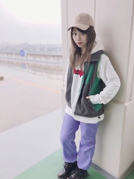「polcadot」｜「アイテム（ブーツ）」を使った、polcadotさん（レディース・163cm）の冬コーディネート