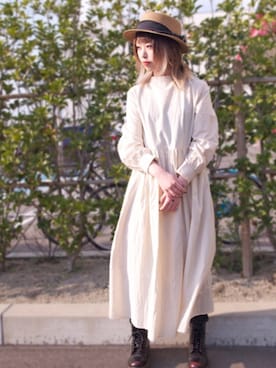 「polcadot（ポルカドット）のアイテム」を使った、polcadotさん（レディース・153cm）の春コーディネート