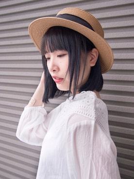 「polcadot（ポルカドット）のアイテム」を使った、polcadotさん（レディース・160cm）の夏コーディネート