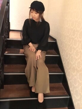「Ruben（ルーベン）のアイテム」を使った、polcadotさん（レディース・153cm）の秋コーディネート