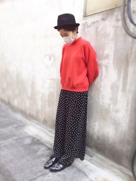 「YOUSED（ユーズド）のアイテム」を使った、polcadotさん（レディース・163cm）の春コーディネート