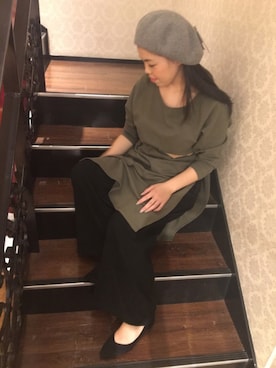 「polcadot」｜「アイテム（パンプス）」を使った、polcadotさん（レディース・157cm）の秋コーディネート