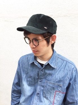 「Ruben（ルーベン）のアイテム（キャップ）」を使った、polcadotさん（メンズ・170cm）の秋コーディネート