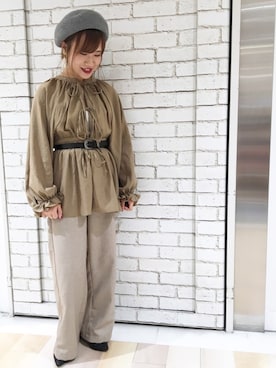 「Lattice（Lattice）のアイテム（アクセサリー）」を使った、polcadotさん（レディース・155cm）の秋コーディネート