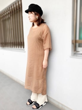 「polcadot」｜「アイテム（ワンピース/ドレス）」を使った、polcadotさん（レディース・162cm）の夏コーディネート