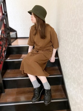 「chocol raffine robe（ショコラフィネローブ）のアイテム（ワンピース/ドレス）」を使った、polcadotさん（レディース・158cm）の秋コーディネート