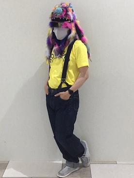 「アイテム（スニーカー）」を使った、polcadotさん（メンズ・167cm）の秋コーディネート