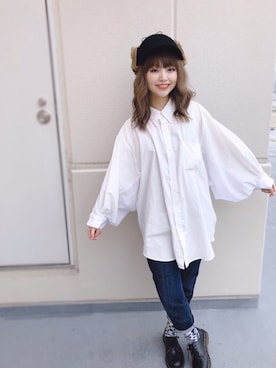「polcadot」｜「アイテム（キャップ）」を使った、polcadotさん（レディース・156cm）の秋コーディネート