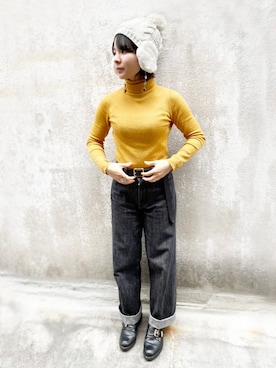 「Ruben（ルーベン）のアイテム」を使った、polcadotさん（レディース・153cm）の冬コーディネート