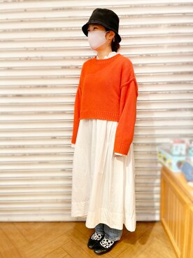 「polcadot」｜「アイテム（ワンピース/ドレス）」を使った、polcadotさん（レディース・164cm）の冬コーディネート